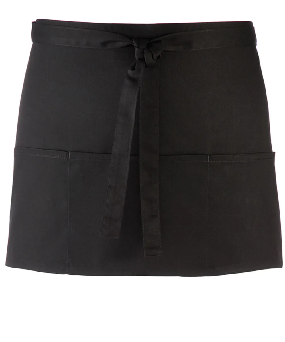 Colours 3-pocket apron in Black