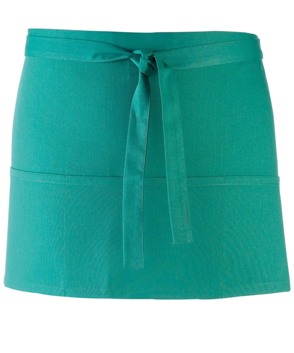 Colours 3-pocket apron in Emerald