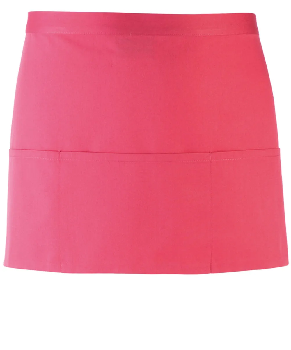 Colours 3-pocket apron in Fuchsia