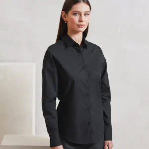 Women’s long sleeve ‘Recyclight’ poplin shirt