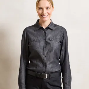 Women's jeans stitch denim shirt