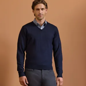 'Essential' acrylic v-neck sweater
