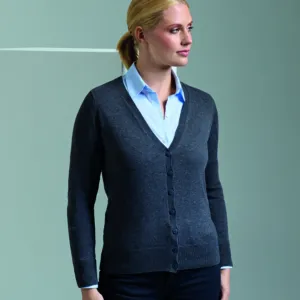 Women's button-through knitted cardigan