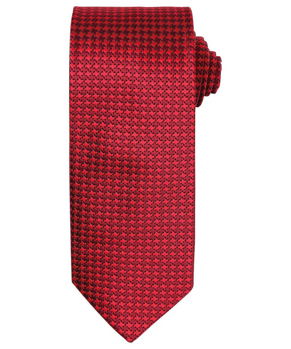 Puppy tooth tie in Red