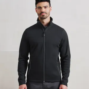 Men's spun dyed sustainable zip-through sweatshirt