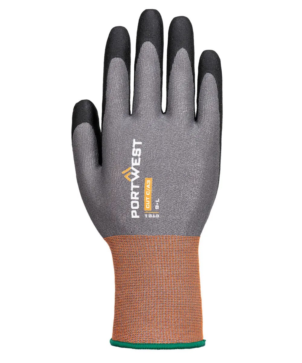 CT cut C21 Nitrile gloves (CT21) in Grey/Black