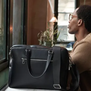 Tailored luxe PU briefcase