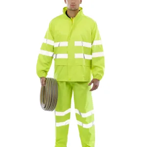 High-viz waterproof suit