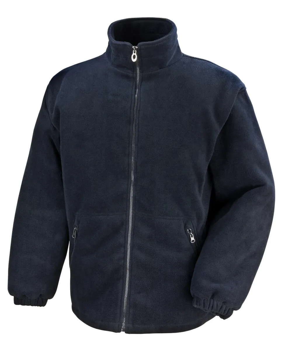 Core padded winter fleece in Black