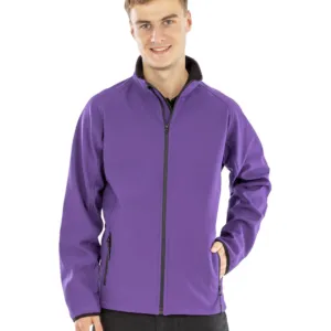 Printable softshell with recycled fleece inner