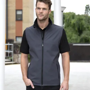Printable softshell bodywarmer with recycled fleece inner