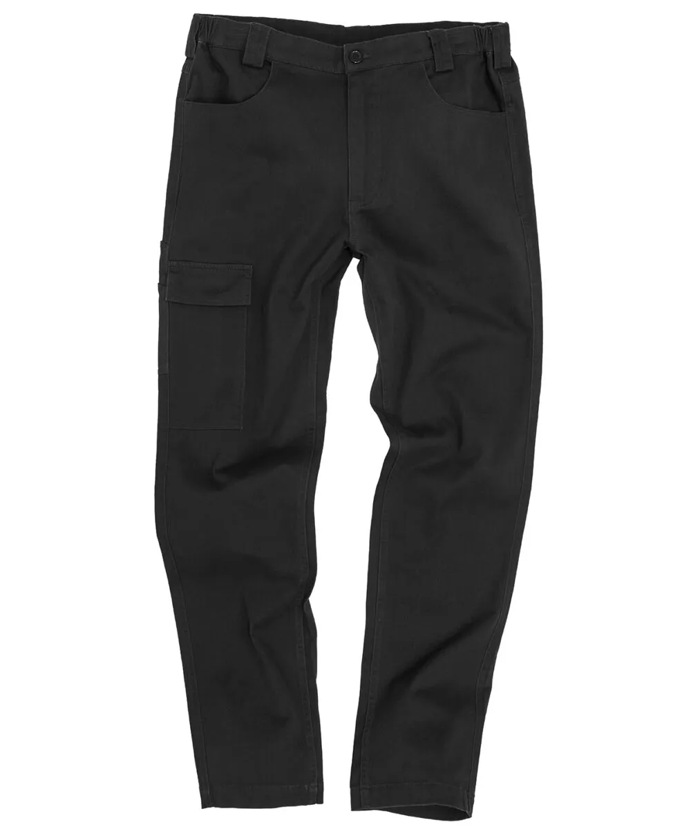 Super-stretch slim chino in Black
