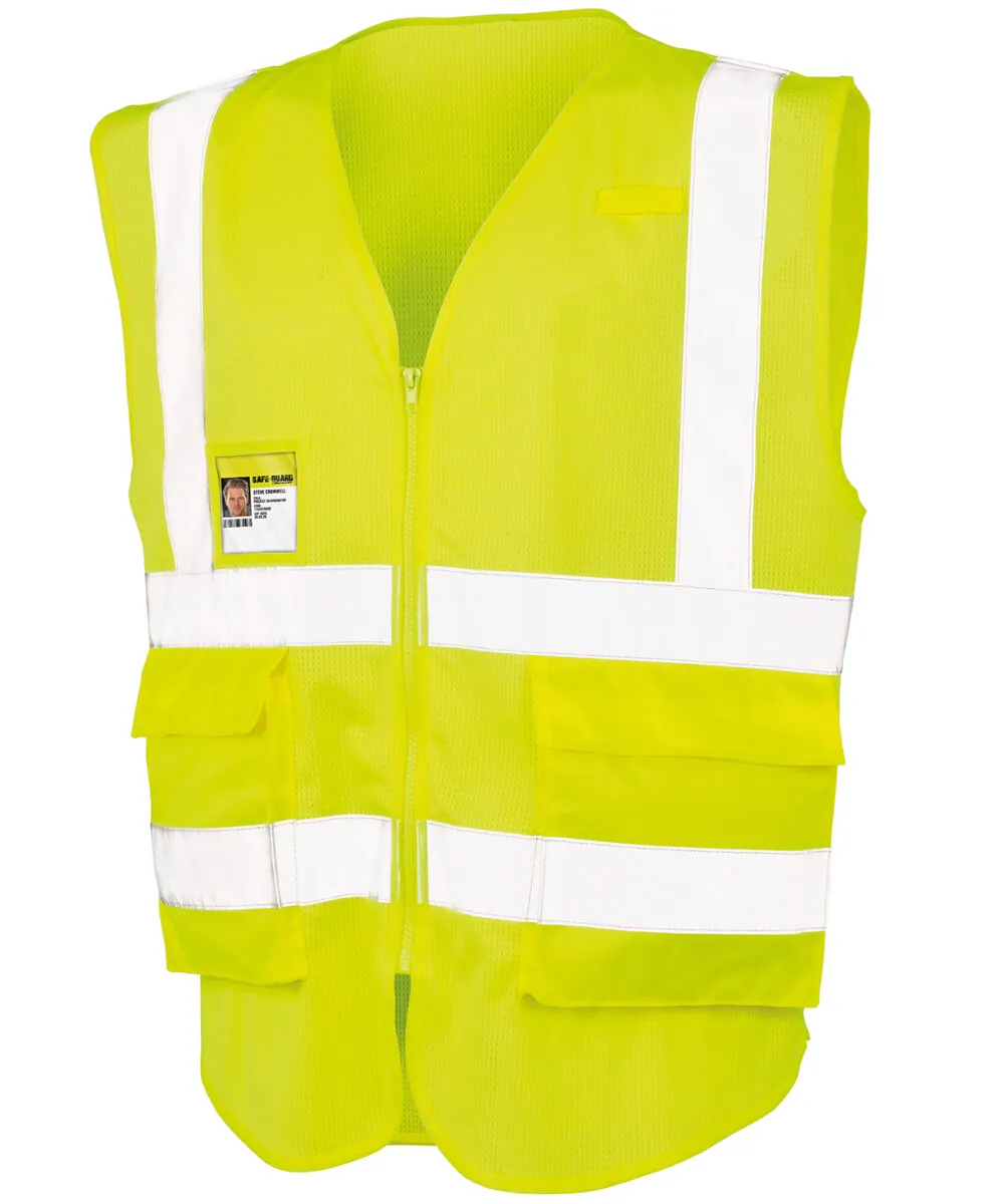 Executive cool mesh safety vest in Fluorescent Yellow