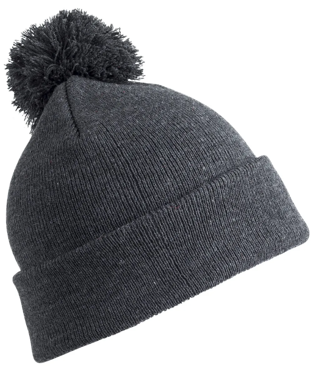 Junior pom pom beanie in Grey