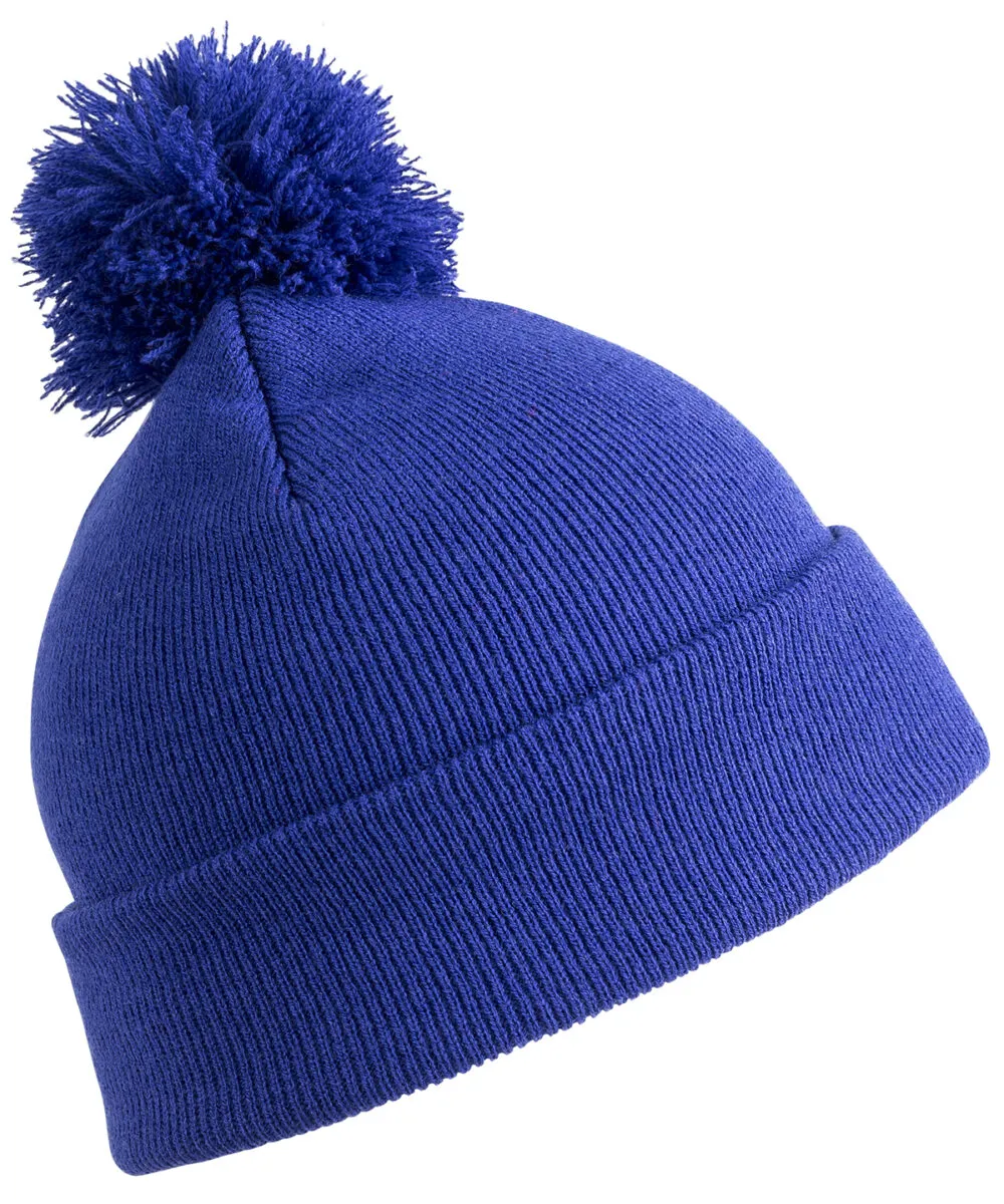 Junior pom pom beanie in Royal
