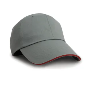 Herringbone cap with sandwich peak