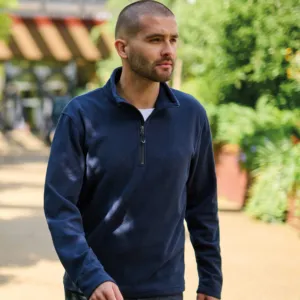 Honestly made recycled half zip fleece