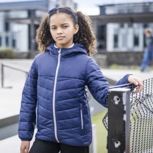 Junior Loftlite hooded baffle jacket