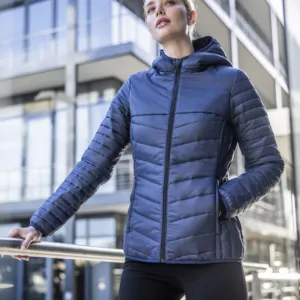 Loftlite women’s hooded baffle jacket