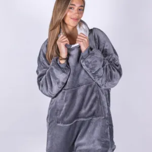 The Ribbon oversized cosy reversible sherpa hoodie