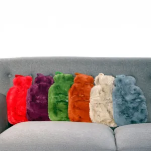 Super luxury faux fur hot water bottle and cover