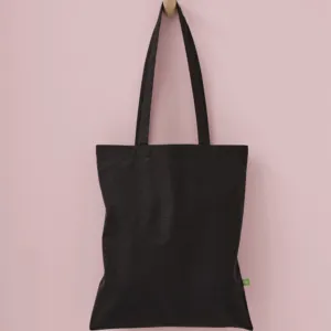 Organic cotton shopper long handle