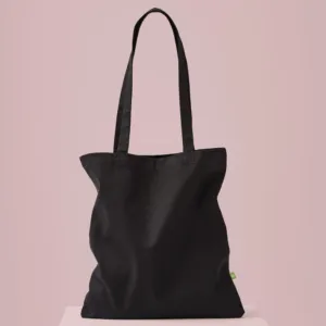 Premium organic canvas shopper long handle