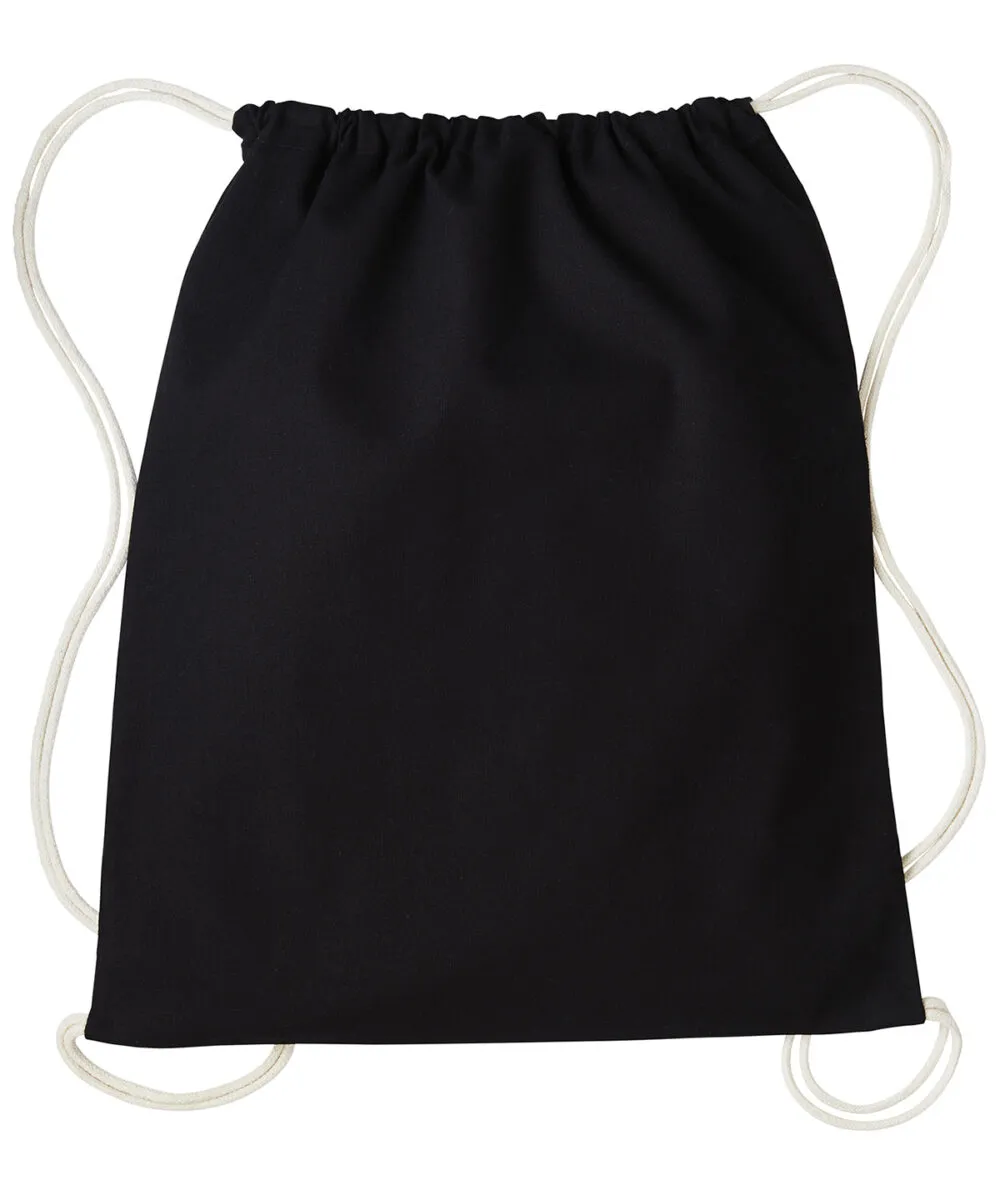 Gymsac with cords in Black/Natural