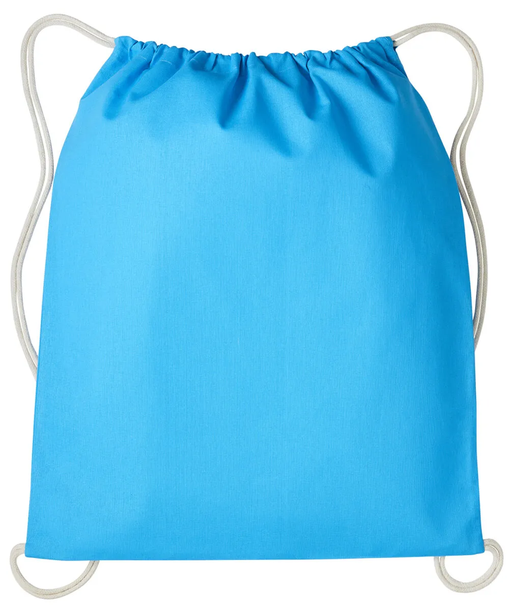 Gymsac with cords in Hawaiian Blue/Natural