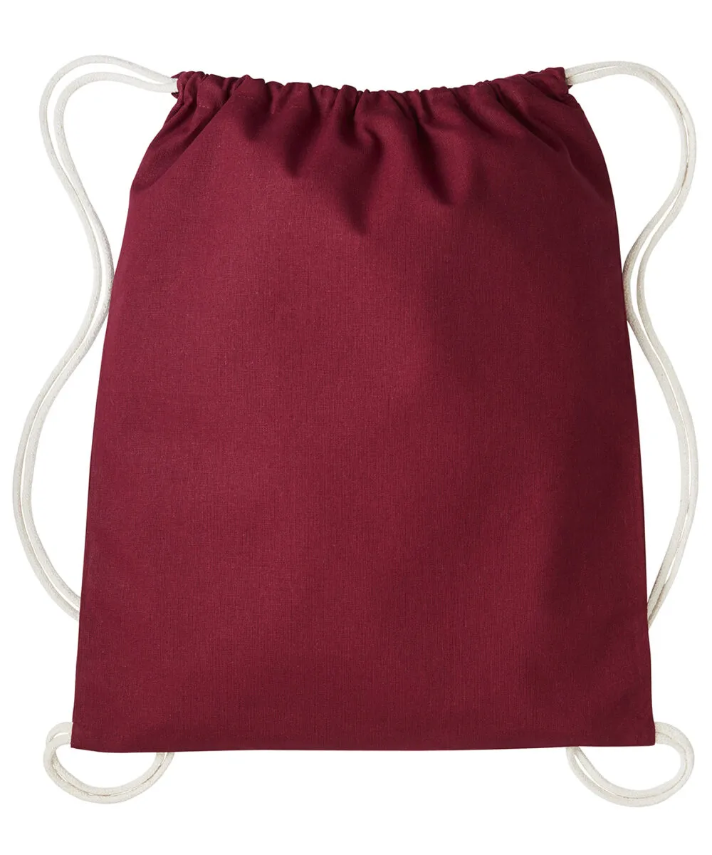 Gymsac with cords in Hot Red/Natural