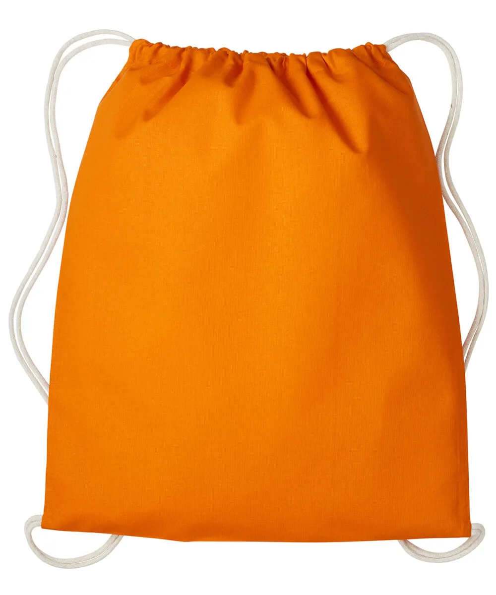 Gymsac with cords in Orange/Natural