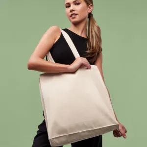 Recycled premium canvas spacious shopper