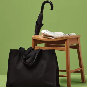 Recycled premium canvas stand-up shopper