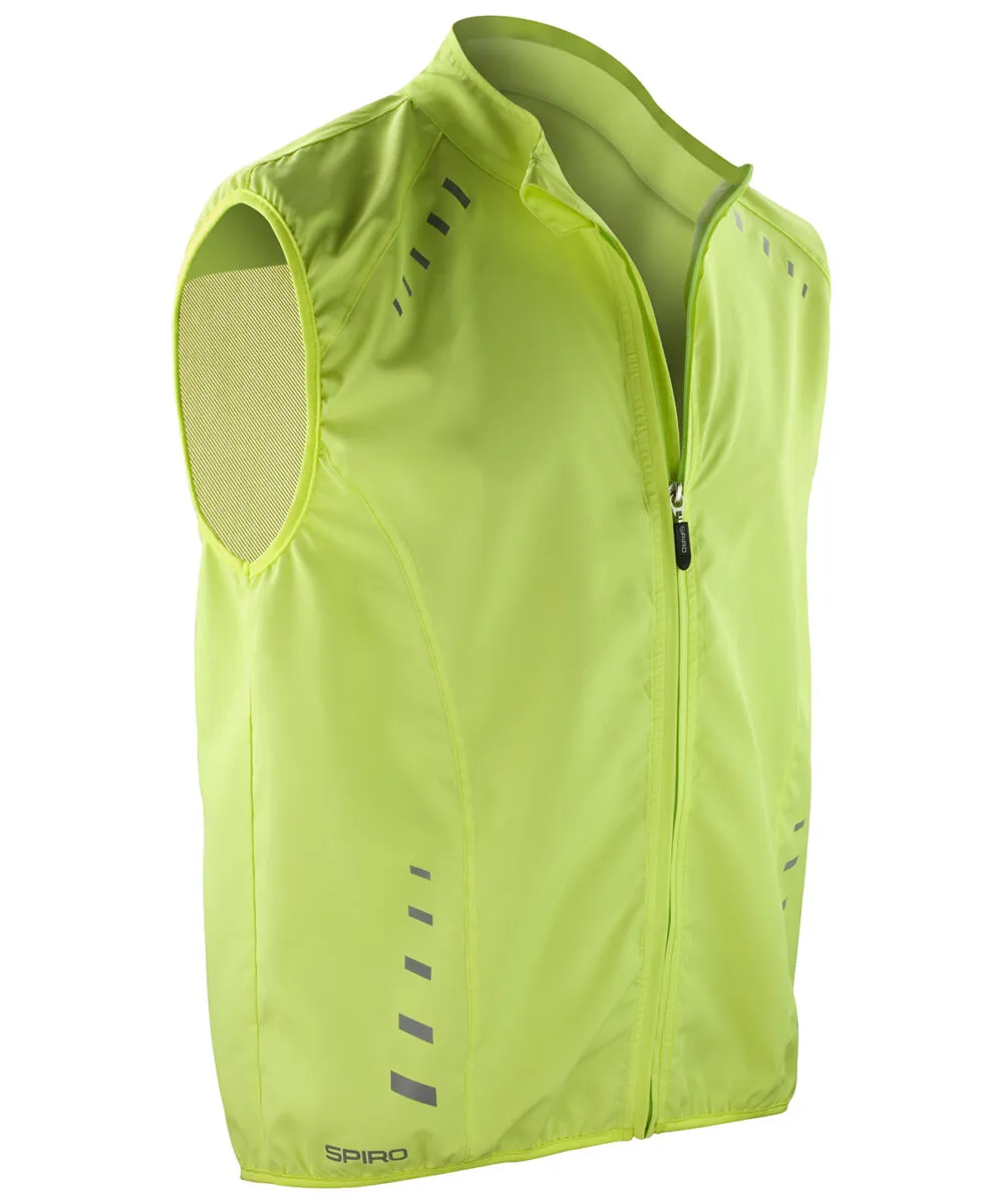 Spiro bikewear crosslite gilet in Neon Lime