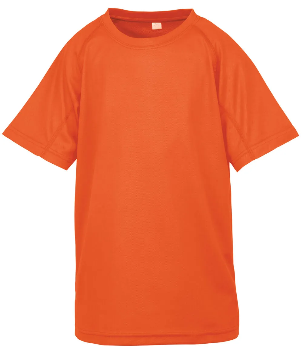 Junior performance aircool tee in Flo Orange