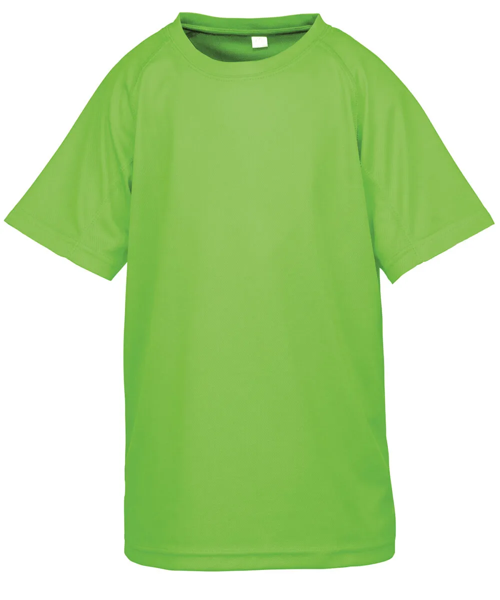 Junior performance aircool tee in Lime