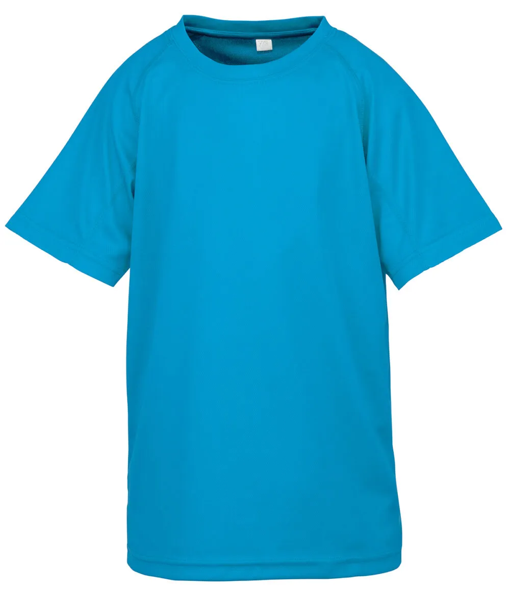 Junior performance aircool tee in Ocean Blue
