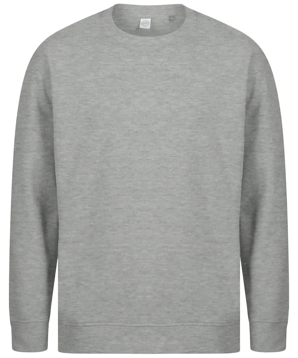 Unisex sustainable fashion sweat in Heather Grey
