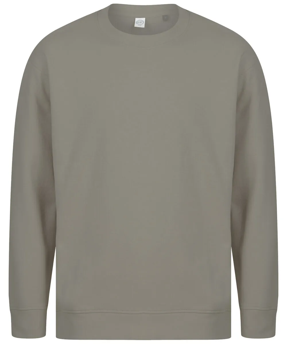 Unisex sustainable fashion sweat in Khaki