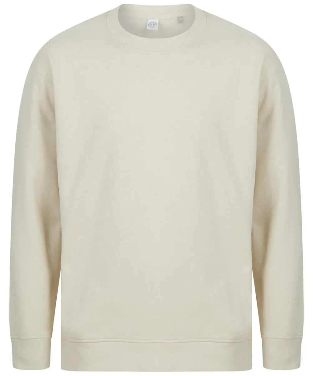 Unisex sustainable fashion sweat in Light Stone