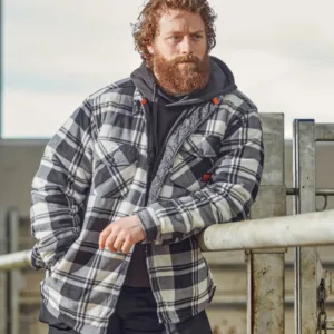 Worker padded checked shirt