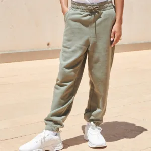 Kids sustainable fashion cuffed joggers