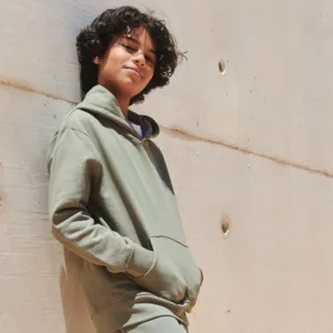 Kids sustainable fashion hoodie