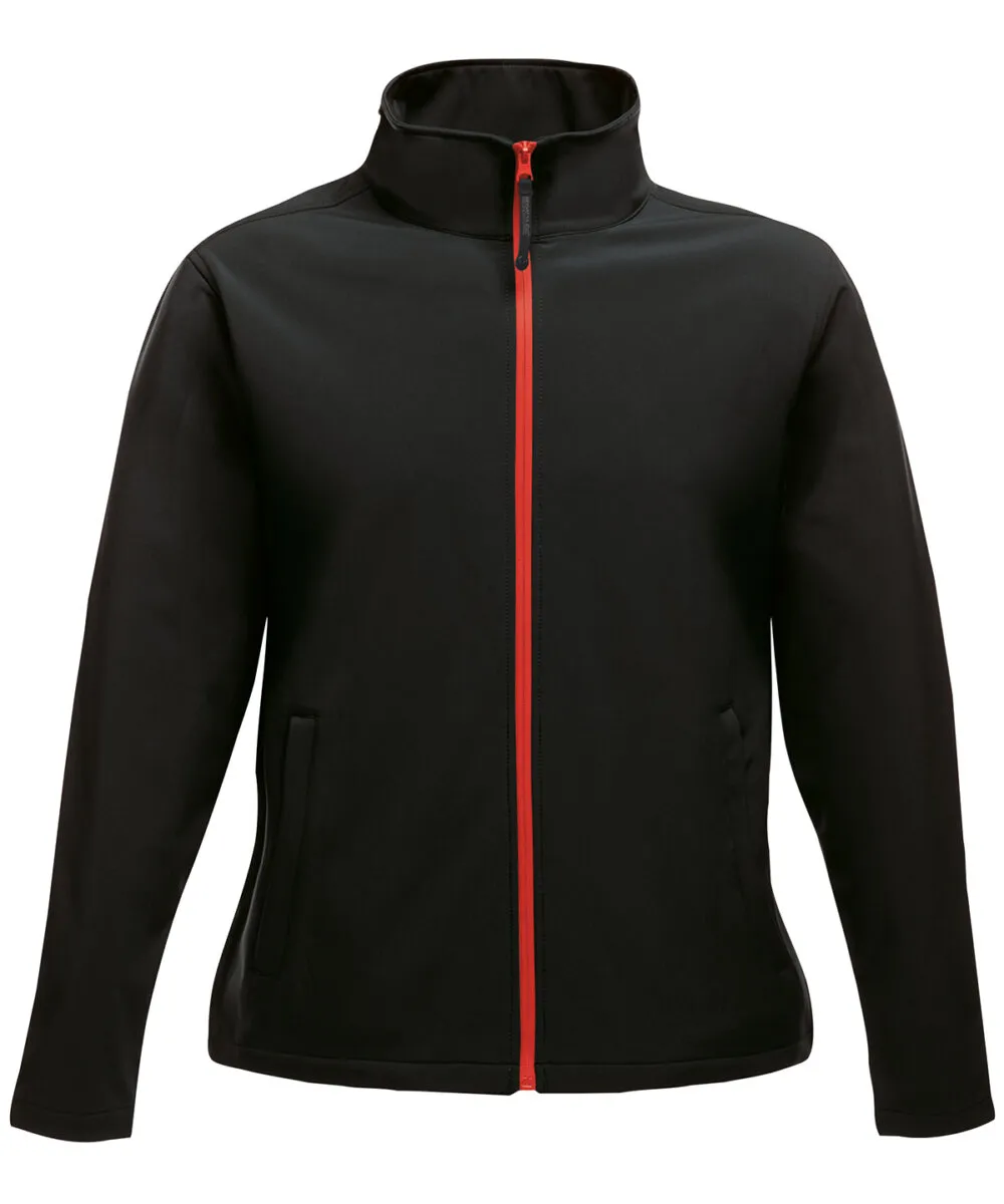 Women's Ablaze printable softshell in Black/Classic Red