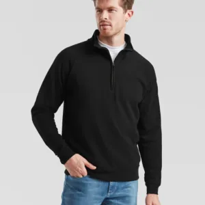 Classic 80/20 zip neck sweatshirt