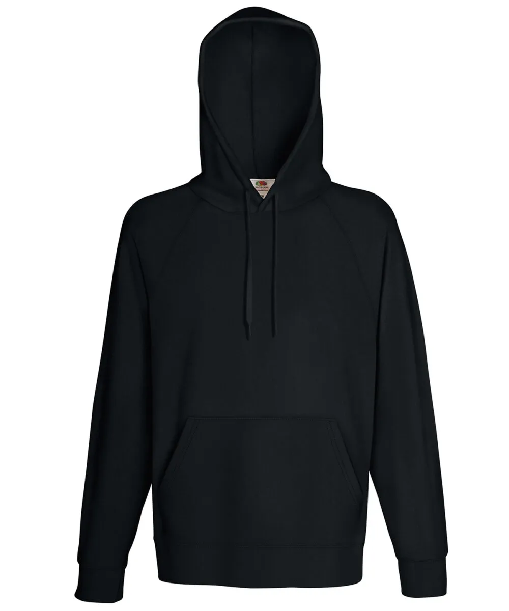 Lightweight hooded sweatshirt in Black