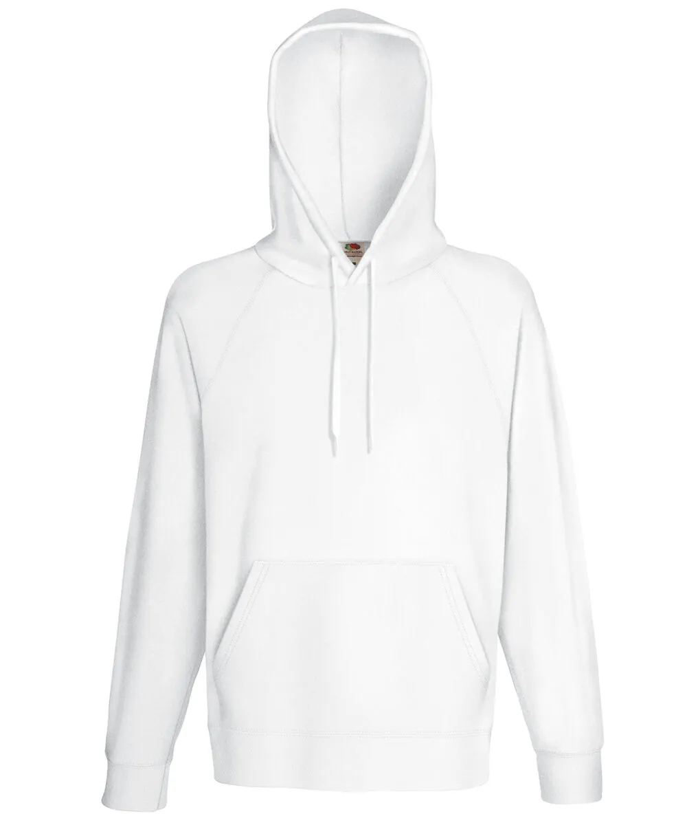 Lightweight hooded sweatshirt in White