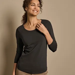 Women’s stretch 3/4-sleeve tee (460)