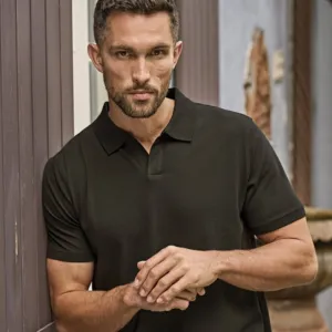 Luxury stretch v-neck polo (1404)