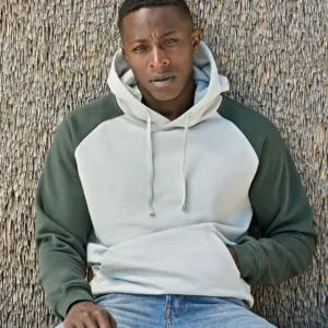 UNLABELED two-tone hooded sweatshirt (5156)
